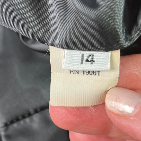 Vintage Doncaster Black Floral Embroidered Open Front Blazer Size 14 - Picture 13 of 14